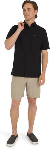 Quiksilver Men's Men's Premium Cotton Short Button Button Down Seersucker Shirt in Saudi Arabia