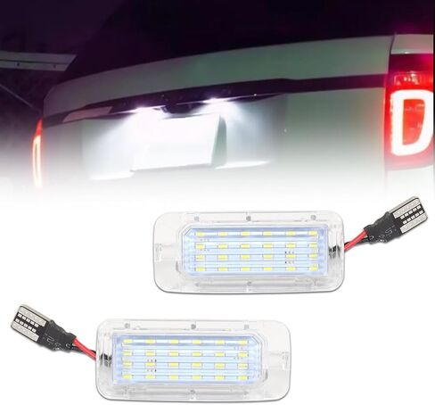 LED License Plate Light for 2015-2023 Dodge Charger Challenger Chrysler 300 Pacifica & Compass, Dodge Charger Led Rear Tag Lamp, 18-SMD Xenon 6500K White Lights, 1 Piece in Kuwait