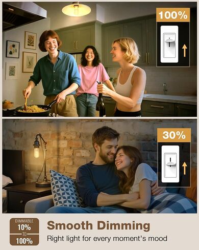 Vintage Edison LED Light Bulb 25 Watt Equivalent E26 Medium Base Dimmable Soft Warm 2200K Amber Antique T45 Small Old Fashioned Retro Rustic Style Standard 25W Bulb for Bathroom Dining Room Bedroom in Saudi Arabia