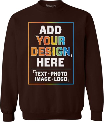 Teamore Custom Crewneck Sweatshirt أضف التصميم الخاص بك نصًا شخصيًا للرجال نساء in Kuwait