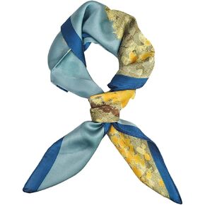 Jolbndcv Silk Satin Head Scarf, Hair Band Headband Ribbon Women's Neck Bag Purse Scarf for Hair Handbag 27.56‘’x27.56‘’ in Kuwait