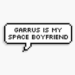 MAGNET Mass Effect - Garrus Is My Space Boyfriend Magnetic Vinyl Sticker Decal Magnet 5" in Kuwait