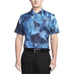 Nike Tour Men's Dri-FIT Golf Polo (Obsidian/White, FD5935-451) Size Medium in Saudi Arabia