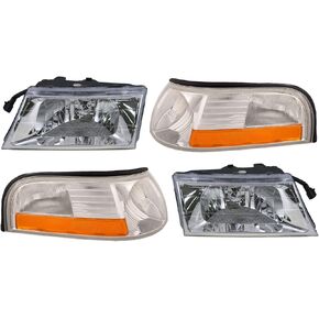 المصابيح الأمامية المصابيح الأمامية المتوافقة مع 03-04 Mercury Grand Marquis Halogen Driver Massenger مصابيح أمامية in Kuwait