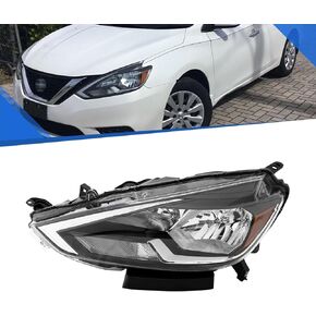 PENSUN Headlight Assembly Compatible with 2016 2017 2018 2019 Nissan Sentra 4-Door Sedan Headlamp Halogen (Driver & Passenger Side) in Saudi Arabia