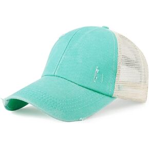 قبعات ذيل الحصان بيسبول قبعة قبعة غسلها القبعة القبعة القطن القطن القطن القطن للنساء in Kuwait