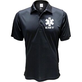 EMT Performmance Polo with Reflective Design on Left Chest and Back, Moisture Wicking Technology in Kuwait