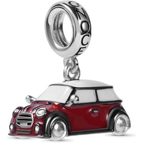 GNOCE Red Vintage Car Pendant Charm Sterling Silver Dangle Charm Fit Bracelet/Necklace For Women Wife in Saudi Arabia