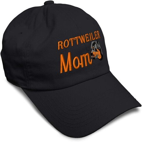Speedy Pros Soft Baseball Cap Rottweiler Mom A Embroidery Dogs Ears Twill Cotton Mom Dad Hats for Men & Women in Kuwait