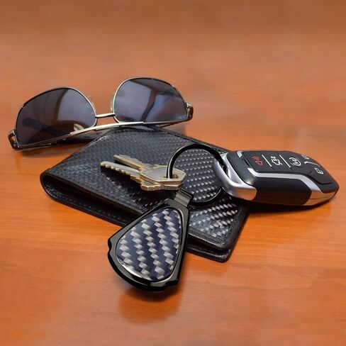 for GMC Denali Real Black Carbon Fiber Metal Teardrop Key Chain Keychain, Official Licensed in Saudi Arabia