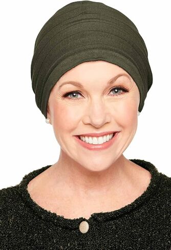Pure Cotton Ribbed Slouch Beanie Cap | Knitted Hat Taupe Knitted in Kuwait