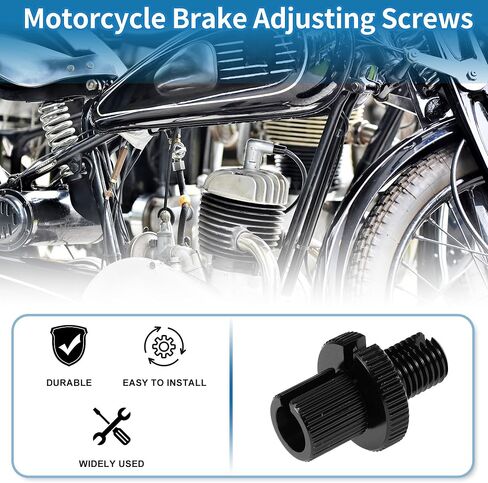 Motorcycle Brake Lever Barrel Adjusters Screws M8 Motorcycle Brake Adjusting Screws Blue 2 Pcs in Kuwait