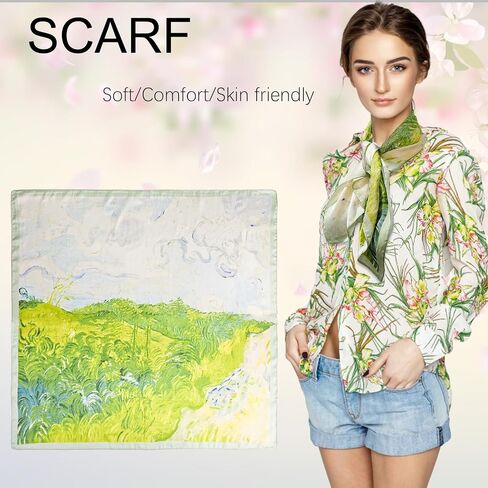 Jolbndcv Silk Satin Head Dancf ، Hair Band Bandband Ribbon Ribbon Women's Base Racf for Hair Handbag 27.56‘x27.56 ‘' in Kuwait