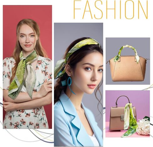 Jolbndcv Silk Satin Head Dancf ، Hair Band Bandband Ribbon Ribbon Women's Base Racf for Hair Handbag 27.56‘x27.56 ‘' in Kuwait