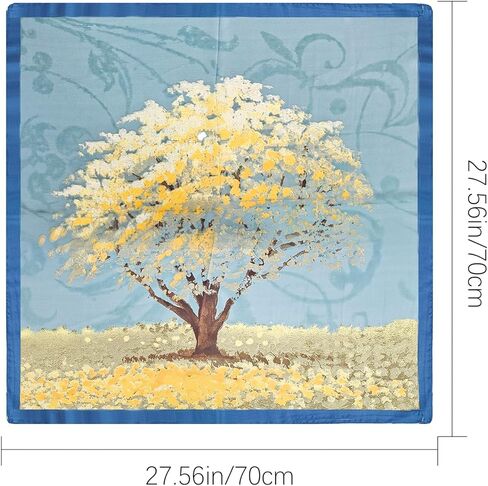 Jolbndcv Silk Satin Head Scarf, Hair Band Headband Ribbon Women's Neck Bag Purse Scarf for Hair Handbag 27.56‘’x27.56‘’ in Kuwait