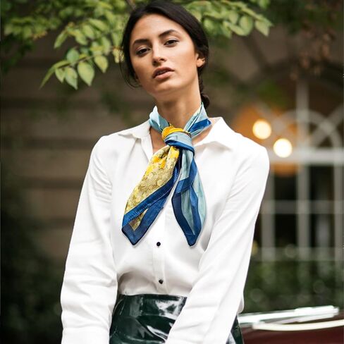 Jolbndcv Silk Satin Head Scarf, Hair Band Headband Ribbon Women's Neck Bag Purse Scarf for Hair Handbag 27.56‘’x27.56‘’ in Kuwait