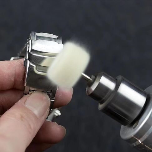 طقم تلميع عجلة تلميع 118 قطعة من دريميل، مجموعة وسادة تلميع صوف اللباد ونقطة رأس جلخ وأداة مغزل أدوات الملحقات مع ساق 1/8 بوصة لتلميع المجوهرات المعدنية in Kuwait