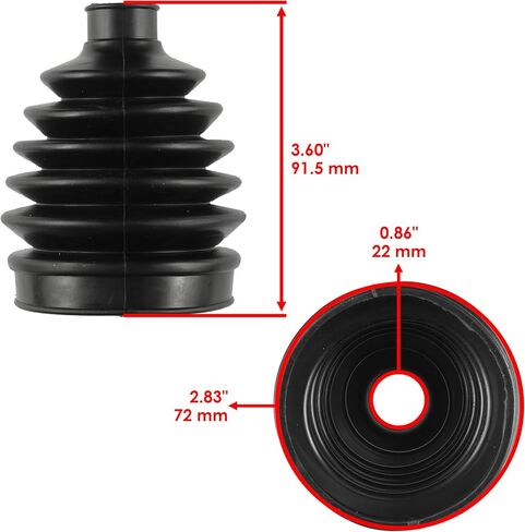 Caltric Rear Axle Inner Outer Boot Kit Compatible with Polaris Sportsman 570 2014 2015 2016 2017/570 6x6 2017 in Saudi Arabia