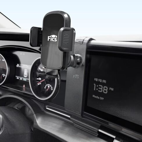 FICS Phone Holder Compatible with SX, SX Prestige Trim of KIA Carnival 2025(12.3" Cluster) Carnival 2025 Customized Phone Holder in Saudi Arabia
