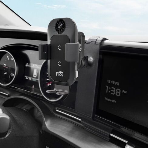 FICS Phone Holder Compatible with SX, SX Prestige Trim of KIA Carnival 2025(12.3" Cluster) Carnival 2025 Customized Phone Holder in Saudi Arabia