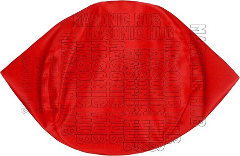 Royal Arch Masons Red Cap w/Embroidered Emblem – Regalia Hat w/Leather Sweatband – Freemason Headwear Sizes in Kuwait