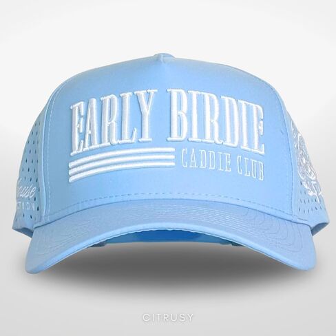 CITRUSY Athletic Trucker Golf Hat | Performance Mens 5 Panel Cap | Cool Breathable Waterproof Workout Running Snapback in Kuwait