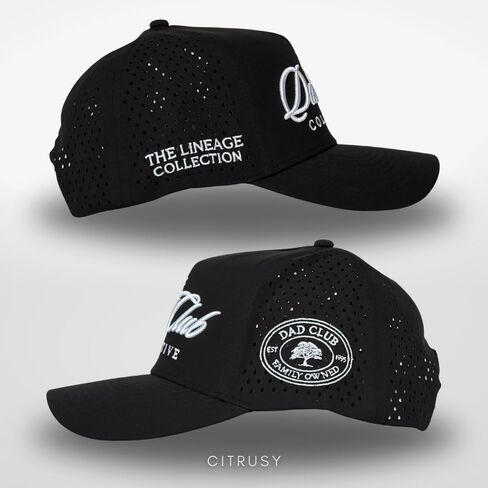 CITRUSY Athletic Trucker Golf Hat | Performance Mens 5 Panel Cap | Cool Breathable Waterproof Workout Running Snapback in Kuwait
