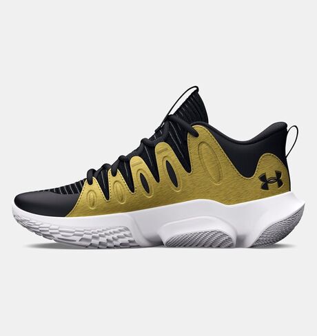 Under Armour Women's UA Flow Breakthru 4 Basketball Shoes (Black/Metallic Rose Gold/White - 003, US Footwear Size System, Adult, Women, Numeric, Medium, 8) in Saudi Arabia