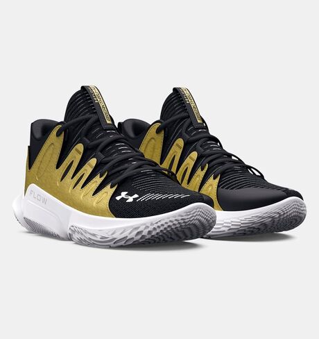 Under Armour Women's UA Flow Breakthru 4 Basketball Shoes (Black/Metallic Rose Gold/White - 003, US Footwear Size System, Adult, Women, Numeric, Medium, 8) in Saudi Arabia