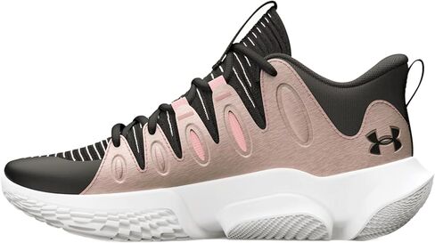 Under Armour Women's UA Flow Breakthru 4 Basketball Shoes (Black/Metallic Rose Gold/White - 003, US Footwear Size System, Adult, Women, Numeric, Medium, 8) in Saudi Arabia