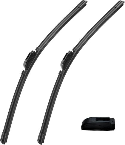 22 "+22" J/U Hook Wiper Wiper Plades استبدال 2019-2023 2024 Chevy Silverado 1500،2009-2024 Ford F150/F250/F350،2019-2023 2024 GMC Sierra 1500 OEM Quality (Pack of 2) in Saudi Arabia