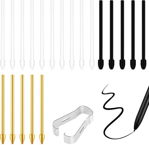 استبدال نصائح القلم للاستبدال لـ Kindle Scribe Pen 12pcs ، Pen Nibs متوافق مع قلم متميز المجلد 1/2 بالإضافة إلى Pen Digital Pen 4096 Pen Folder (لا يوجد متهالك 2 Titanium Tip 5 in Kuwait