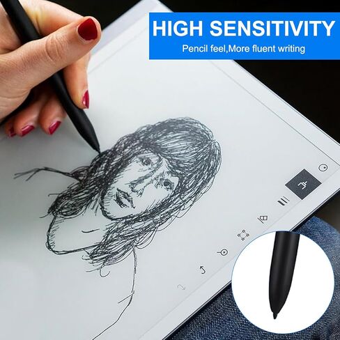 استبدال نصائح القلم للاستبدال لـ Kindle Scribe Pen 12pcs ، Pen Nibs متوافق مع قلم متميز المجلد 1/2 بالإضافة إلى Pen Digital Pen 4096 Pen Folder (لا يوجد متهالك 2 Titanium Tip 5 in Kuwait