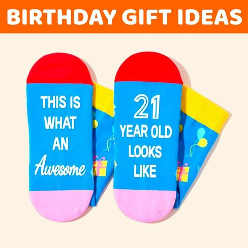 Zmart 22nd Birthday Gifts Ideas Socks - Gifts for 22 Year Old Man Woman, 22 Year Old Birthday Gifts Socks for Her Him in Saudi Arabia