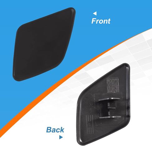 Front Bumper Headlight Headlamp Washer Jet Spray Nozzle Cover Cap Fit for Volvo XC90 2007 2008 2009 2010 2011 2012 2013 2014 39875253 39875254 (Unpainted, Left Driver Side) in Saudi Arabia