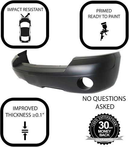 FITPARTS متوافقة مع غلاف الوفير الأمامي Fascia 2005-2007 دودج داكوتا لارامي SLT ST 05-07. تم تحضيره الجديد بدون ثقوب مستشعر ، مع ثقوب ضباب الضباب. CH1000444 5JL35TZZAF in Saudi Arabia