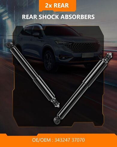 صدمات لـ Chevy ، مجموعة OCPTY من اثنين من دعامات صدمة السيارات الخلفية تناسب 1998-2004 ل CHEVY TRACKER ، 1989 1996-97 G-EO Tracker ، 99-05 لسوزوكي جراند فيتارا ، 99-04 سوزوكي فيتارا ، 96-98 سوزوكي X-90 343247 37070 in Kuwait