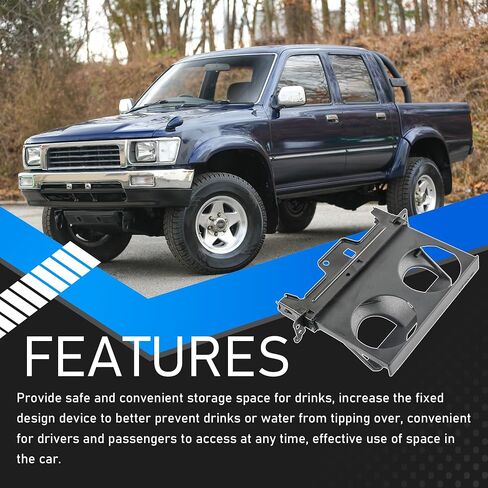Instrument Panel Center Cup Holder Compatible with 1989-1995 Toyota 4runner Hilux Pickup Dash Mounted Dual Pull Out Replaces 55620-89103 55620 89103 5562089103 in Saudi Arabia