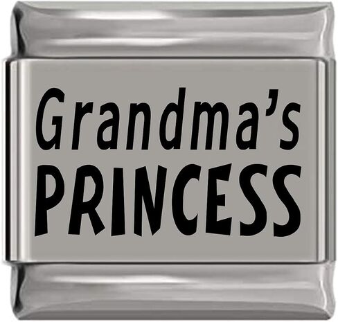 NewCharms Grandma's Princess Laser Engraved Italian Charm (9mm Standard Size) in Saudi Arabia