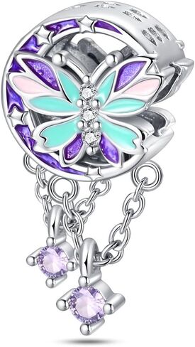 Butterfly Charms for Women - Pandora-Style Compatible Charms, Bead Pendants for Bracelets and Necklace Jewelry Mother's Day Gift in Saudi Arabia