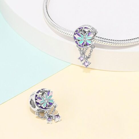 Butterfly Charms for Women - Pandora-Style Compatible Charms, Bead Pendants for Bracelets and Necklace Jewelry Mother's Day Gift in Saudi Arabia