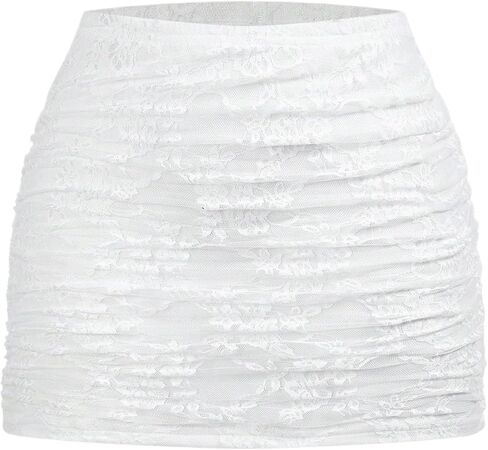 تنورات Lace Bodycon ذات الأزهار الزهرية للسيدات in Kuwait