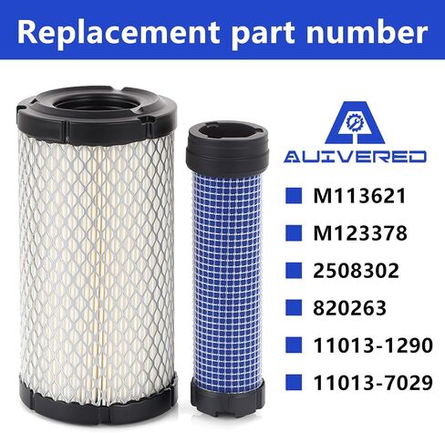 M113621 Air Filter - Replacement for NAPAA 6449 John Deere M113621 Fleetguard AF25550 WIX 46449 Donaldson P822686 Kawasaki 11013-1290 11013-7029 11013-7048 in Kuwait