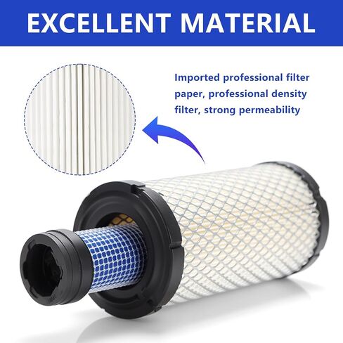 M113621 Air Filter - Replacement for NAPAA 6449 John Deere M113621 Fleetguard AF25550 WIX 46449 Donaldson P822686 Kawasaki 11013-1290 11013-7029 11013-7048 in Kuwait