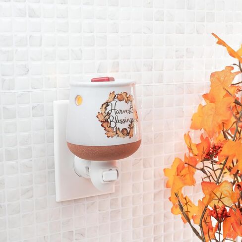 Scentsationals Autumn Collection - Scented Wax Warmer - Spooky Season Wax Cube Melter & Burner - Electric Autumn Fragrance Home Air Freshener & Decoration Harvest Blessings in Saudi Arabia