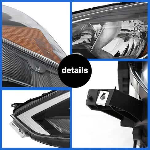 مجموعة Pensun الأمامية متوافقة مع 2016 2017 2018 2019 Nissan Sentra 4-Door Medan Halogen (Driver & Passenger) in Saudi Arabia