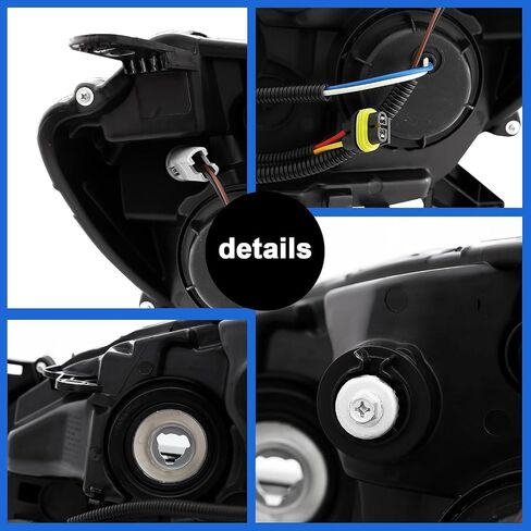 مجموعة Pensun الأمامية متوافقة مع 2016 2017 2018 2019 Nissan Sentra 4-Door Medan Halogen (Driver & Passenger) in Saudi Arabia