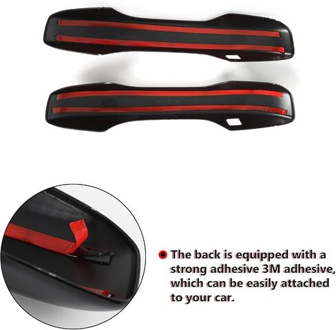Set of 4 Carbon Fiber Door Handle Covers Compatible with 2022 2023 2024 2025 11th Honda Civic Accessories, with Smart Key Holes in Saudi Arabia