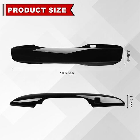 Set of 4 Carbon Fiber Door Handle Covers Compatible with 2022 2023 2024 2025 11th Honda Civic Accessories, with Smart Key Holes in Saudi Arabia