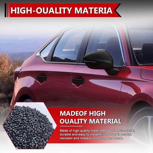 مجموعة من 4 أغطية مقبض باب ألياف الكربون متوافقة مع 2022 2023 2024 2025 11th Honda Civic Accessories ، مع ثقوب المفاتيح الذكية in Kuwait